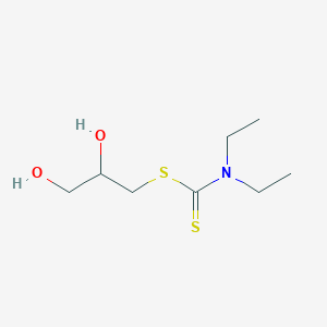 molecular formula C8H17NO2S2 B15429705 2,3-Dihydroxypropyl diethylcarbamodithioate CAS No. 90886-62-7