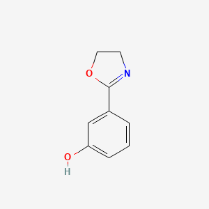 molecular formula C9H9NO2 B15429718 3-(4,5-Dihydro-1,3-oxazol-2-yl)phenol CAS No. 90141-21-2