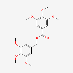 molecular formula C20H24O8 B15429746 Benzoic acid, 3,4,5-trimethoxy-, (3,4,5-trimethoxyphenyl)methyl ester CAS No. 92085-78-4