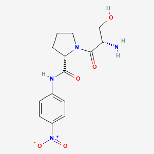 molecular formula C14H18N4O5 B15429773 L-Seryl-N-(4-nitrophenyl)-L-prolinamide CAS No. 90145-70-3