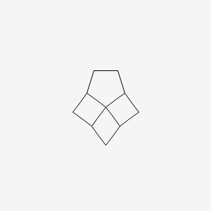 molecular formula C10H14 B15429798 Tetracyclo[4.3.1.0~3,10~.0~8,10~]decane CAS No. 90888-87-2