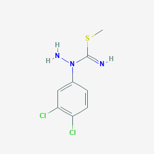molecular formula C8H9Cl2N3S B15430022 Methyl 1-(3,4-dichlorophenyl)hydrazine-1-carboximidothioate CAS No. 89522-02-1