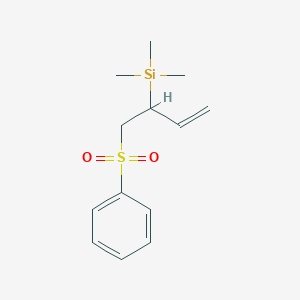 molecular formula C13H20O2SSi B15430163 [1-(Benzenesulfonyl)but-3-en-2-yl](trimethyl)silane CAS No. 89333-86-8