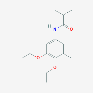 molecular formula C15H23NO3 B15430201 N-(3,4-Diethoxy-5-methylphenyl)-2-methylpropanamide CAS No. 90257-15-1