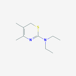 molecular formula C10H18N2S B15430238 N,N-Diethyl-4,5-dimethyl-6H-1,3-thiazin-2-amine CAS No. 89996-34-9