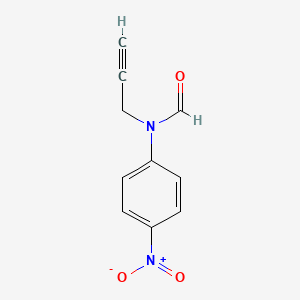 molecular formula C10H8N2O3 B15430338 N-(4-Nitrophenyl)-N-prop-2-yn-1-ylformamide CAS No. 90823-93-1