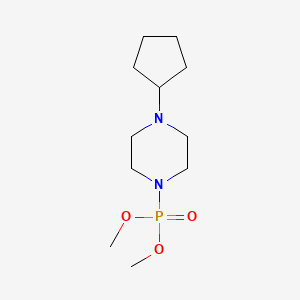 molecular formula C11H23N2O3P B15430340 Dimethyl (4-cyclopentylpiperazin-1-yl)phosphonate CAS No. 89504-58-5