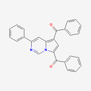 molecular formula C27H18N2O2 B15430347 (5-Benzoyl-3-phenylpyrrolo[1,2-c]pyrimidin-7-yl)-phenylmethanone CAS No. 89880-83-1