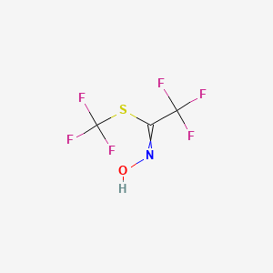 molecular formula C3HF6NOS B15430420 Trifluoromethyl 2,2,2-trifluoro-N-hydroxyethanimidothioate CAS No. 88326-79-8