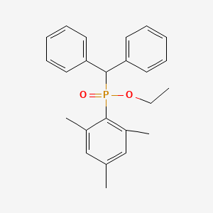 molecular formula C24H27O2P B15430426 Ethyl (diphenylmethyl)(2,4,6-trimethylphenyl)phosphinate CAS No. 89982-84-3