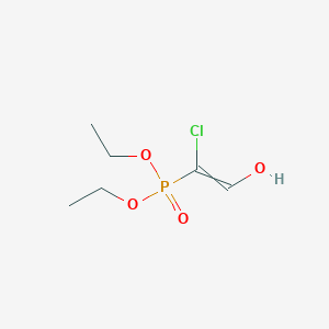 molecular formula C6H12ClO4P B15430543 Diethyl (1-chloro-2-hydroxyethenyl)phosphonate CAS No. 89404-65-9