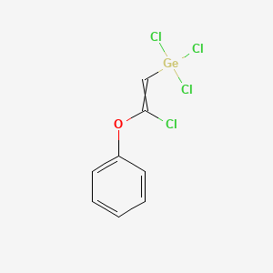 molecular formula C8H6Cl4GeO B15430591 Trichloro(2-chloro-2-phenoxyethenyl)germane CAS No. 88297-98-7