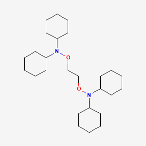 molecular formula C26H48N2O2 B15430607 N,N'-[Ethane-1,2-diylbis(oxy)]bis(N-cyclohexylcyclohexanamine) CAS No. 90128-56-6