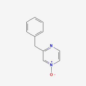 molecular formula C11H10N2O B15430630 3-Benzyl-1-oxo-1lambda~5~-pyrazine CAS No. 90210-59-6