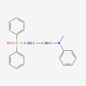 molecular formula C23H18NOP B15430674 N-[4-(Diphenylphosphoryl)buta-1,3-diyn-1-yl]-N-methylaniline CAS No. 90235-51-1
