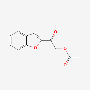 molecular formula C12H10O4 B15430727 Ethanone, 2-(acetyloxy)-1-(2-benzofuranyl)- CAS No. 88020-08-0