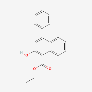 molecular formula C19H16O3 B15430797 Ethyl 2-hydroxy-4-phenylnaphthalene-1-carboxylate CAS No. 89861-39-2