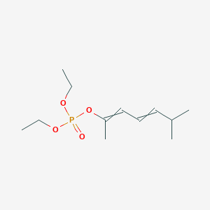 molecular formula C12H23O4P B15430803 Diethyl 6-methylhepta-2,4-dien-2-yl phosphate CAS No. 88691-71-8