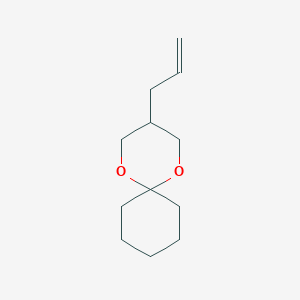 molecular formula C12H20O2 B15430877 3-(Prop-2-en-1-yl)-1,5-dioxaspiro[5.5]undecane CAS No. 87970-21-6