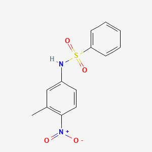 molecular formula C13H12N2O4S B15430894 N-(3-Methyl-4-nitrophenyl)benzenesulfonamide CAS No. 88681-02-1