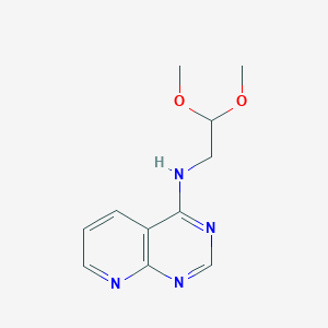 molecular formula C11H14N4O2 B15430908 N-(2,2-Dimethoxyethyl)pyrido[2,3-d]pyrimidin-4-amine CAS No. 88128-96-5