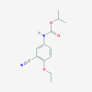 molecular formula C13H16N2O3 B15430958 Propan-2-yl (3-cyano-4-ethoxyphenyl)carbamate CAS No. 88715-74-6