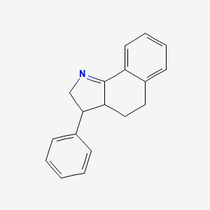 molecular formula C18H17N B15431006 3-Phenyl-3,3a,4,5-tetrahydro-2H-benzo[g]indole CAS No. 89718-69-4