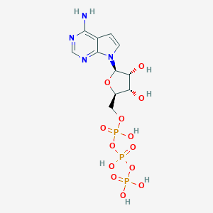 molecular formula C11H17N4O13P3 B154311 7-脱氮腺苷-5'-三磷酸 CAS No. 10058-66-9