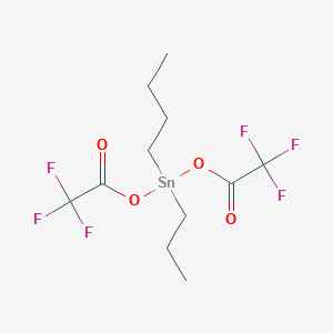 molecular formula C11H16F6O4Sn B15431115 Butyl(propyl)bis[(trifluoroacetyl)oxy]stannane CAS No. 88524-87-2