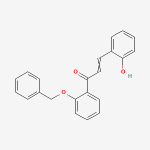 molecular formula C22H18O3 B15431145 1-[2-(Benzyloxy)phenyl]-3-(2-hydroxyphenyl)prop-2-en-1-one CAS No. 88214-79-3