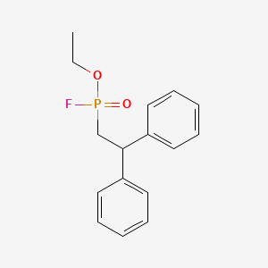 molecular formula C16H18FO2P B15431265 Ethyl (2,2-diphenylethyl)phosphonofluoridate CAS No. 88344-39-2