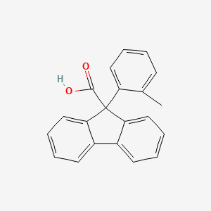 molecular formula C21H16O2 B15431283 9-(2-Methylphenyl)-9H-fluorene-9-carboxylic acid CAS No. 88172-52-5