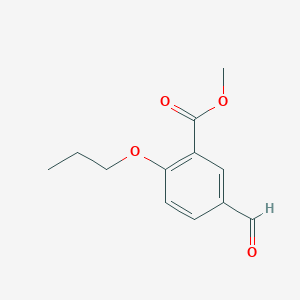 molecular formula C12H14O4 B15431427 Methyl 5-formyl-2-propoxybenzoate CAS No. 90167-01-4