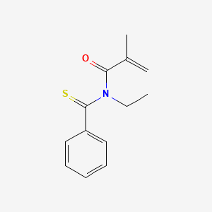 molecular formula C13H15NOS B15431531 N-(Benzenecarbothioyl)-N-ethyl-2-methylprop-2-enamide CAS No. 88295-94-7