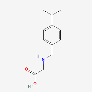 molecular formula C12H17NO2 B15431570 N-{[4-(Propan-2-yl)phenyl]methyl}glycine CAS No. 88720-25-6