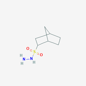 molecular formula C7H14N2O2S B15431726 Bicyclo[2.2.1]heptane-2-sulfonohydrazide CAS No. 89941-10-6