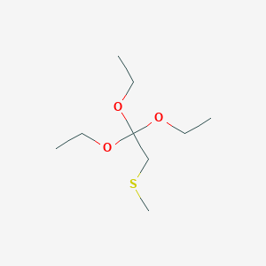 molecular formula C9H20O3S B15431868 Ethane, 1,1,1-triethoxy-2-(methylthio)- CAS No. 89472-49-1