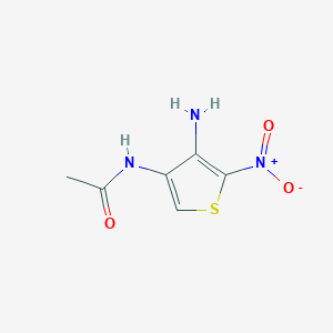 molecular formula C6H7N3O3S B15431941 N-(4-Amino-5-nitrothiophen-3-yl)acetamide CAS No. 90069-96-8