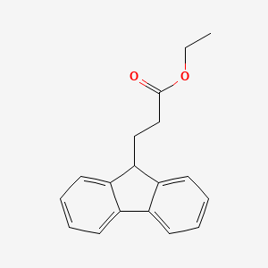 molecular formula C18H18O2 B15431945 Ethyl 3-(9H-fluoren-9-YL)propanoate CAS No. 90033-35-5