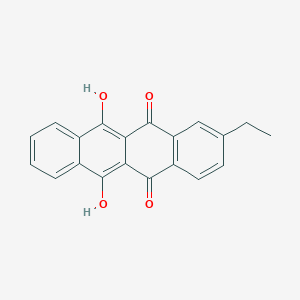 molecular formula C20H14O4 B15431946 2-ethyl-6,11-dihydroxytetracene-5,12-dione 