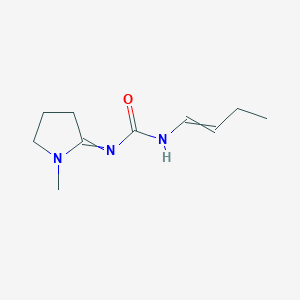 molecular formula C10H17N3O B15431984 N-But-1-en-1-yl-N'-(1-methylpyrrolidin-2-ylidene)urea CAS No. 90120-33-5