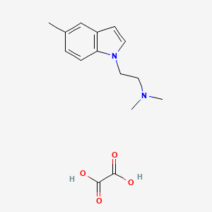 molecular formula C15H20N2O4 B15431992 N,N-dimethyl-2-(5-methylindol-1-yl)ethanamine;oxalic acid CAS No. 87482-20-0