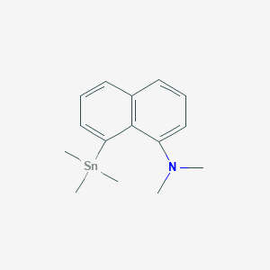 molecular formula C15H21NSn B15432017 N,N-Dimethyl-8-(trimethylstannyl)naphthalen-1-amine CAS No. 89333-62-0