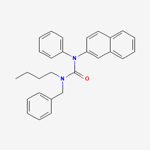 molecular formula C28H28N2O B15432061 N-Benzyl-N-butyl-N'-naphthalen-2-yl-N'-phenylurea CAS No. 88450-79-7