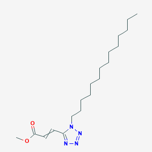 molecular formula C19H34N4O2 B15432110 Methyl 3-(1-tetradecyl-1H-tetrazol-5-yl)prop-2-enoate CAS No. 90061-96-4