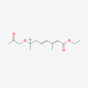 molecular formula C14H22O4 B15432111 Ethyl 3-methyl-7-(2-oxopropoxy)octa-2,4-dienoate CAS No. 88357-43-1