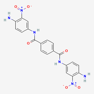molecular formula C20H16N6O6 B15432167 N~1~,N~4~-Bis(4-amino-3-nitrophenyl)benzene-1,4-dicarboxamide CAS No. 89791-40-2