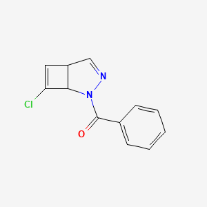 molecular formula C12H9ClN2O B15432217 (7-Chloro-2,3-diazabicyclo[3.2.0]hepta-3,6-dien-2-yl)(phenyl)methanone CAS No. 88129-19-5
