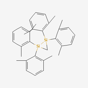 molecular formula C33H38Si2 B15432272 1,1,2,2-Tetrakis(2,6-dimethylphenyl)disilirane CAS No. 88130-59-0