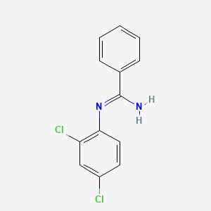 molecular formula C13H10Cl2N2 B15432350 Benzenecarboximidamide, N-(2,4-dichlorophenyl)- CAS No. 89983-61-9
